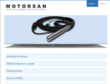 Tablet Screenshot of motorsan.cz